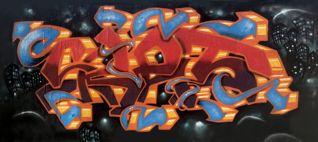 Graffiti mural by Scratch NYC