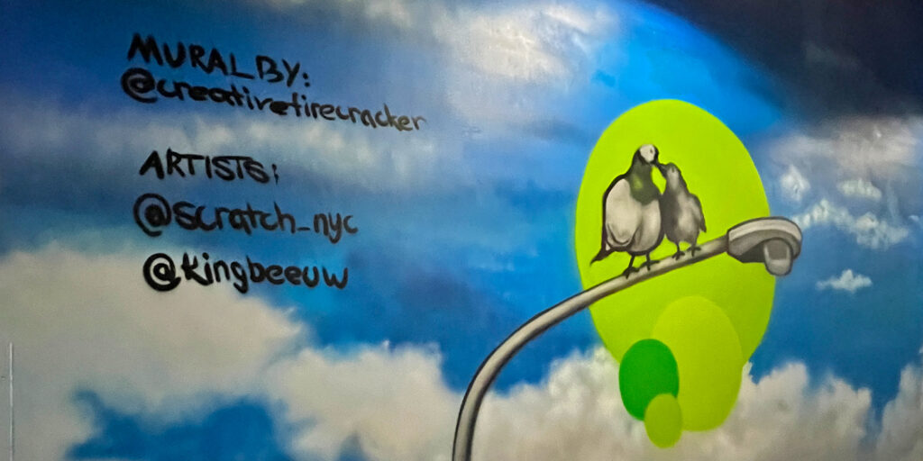 Mural by Scratch, Kingbee, Creative Firecracker NYC