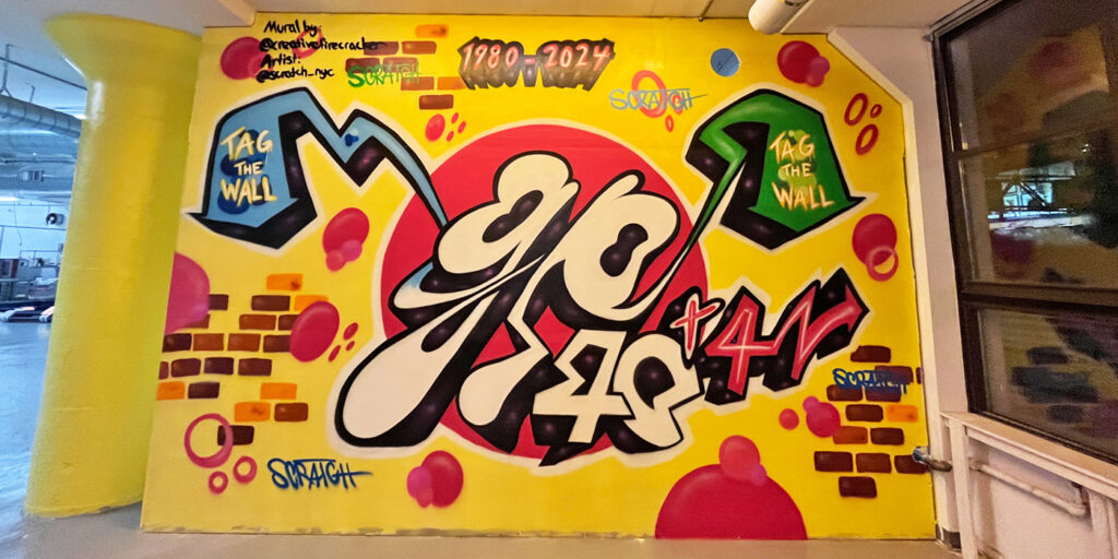 Graffiti mural by Scratch, Creative Firecracker NYC
