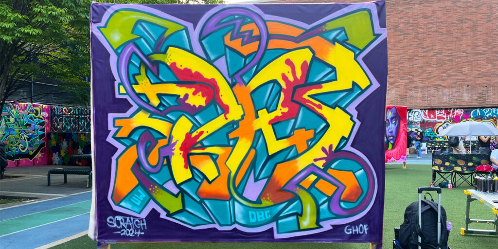 Graffiti mural by Scratch NYC