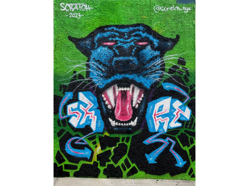 Graffiti mural by Scratch NYC