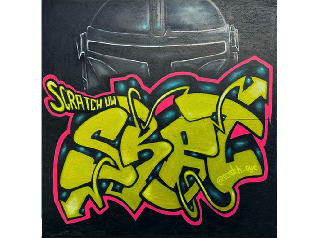 Graffiti mural by Scratch NYC