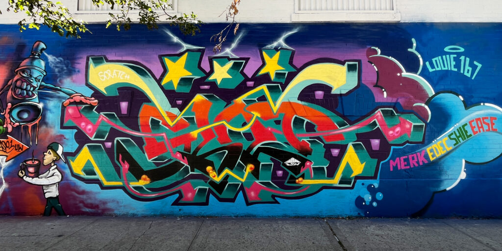 Graffiti mural by Scratch NYC