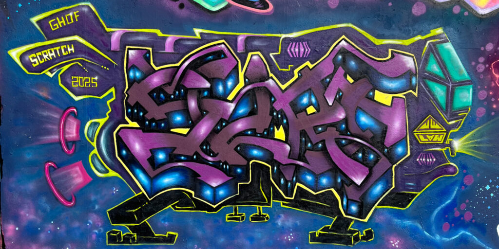 Graffiti mural by Scratch NYC